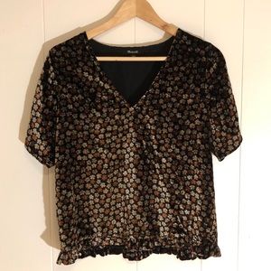 NEW Madewell Velvet Top